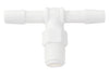 TEE CONNECTOR-INSERT FITTING/ 1/8 NPT X 1/4 SINGLE BARB for use with 3/8 inch tubing part# 66PN.,0716-153