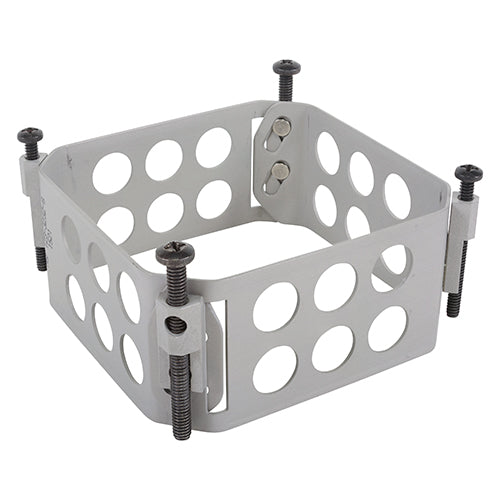 3 x 3 in, 3 in Depth, Chromic-Anodized Finish,123-3232-G