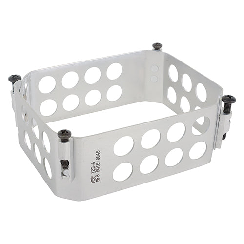 3 x 4in, 1.5in Depth, Chromic-Anodized Finish,123-6