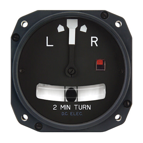 1234T100 Turn and Slip Indicator | 3-inch, 12–32 VDC, 3-pin, Black Bal ...