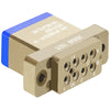 M12883 Series Relay Socket | Standard Height, 2 Pole, Size 20 Contacts, 8 Position, Fixed Stainless Steel Studs, 5A,128834501S