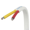 UL Duplex Boat Cable | 14 AWG, Red/Yellow, White Jacket | 500ft,W14/2RYW-5