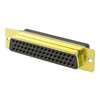 AMPLIMITE HDP-20 Receptacle | Crimp, Snap-In Connector, Size 5 Shell, Size 20 Contacts, 50 Positions, Zinc Plated Steel,1658640-2