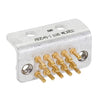RACK and PANEL CONNECTOR/Grounding connector, 14 position, panel mount, bronze material, gold plating.,203540-1