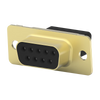 AMPLIMITE HDP-20 Receptacle | Crimp, Snap-In Connector, Size 1 Shell, Size 20 Contacts, 9 Positions, Zinc Plated Steel,205203-8