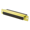 AMPLIMITE HDP-20 Receptacle | Crimp, Snap-In Connector, Size 4 Shell, Size 20 Contacts, 37 Positions, Zinc Plated Steel,205209-7