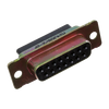 Series 109 AMPLIMITE Military Subminiature D Connectors  | Size 2 Shell, 15 Pin, Female,205557-2