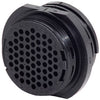 CIRCULAR CONNECTOR/Male, 63 position, free hanging, straight angle, threaded.,205843-2