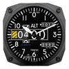Wall Clock | 6-inch Instrument Style, Modern Altimeter,2060