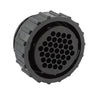 CIRCULAR CONNECTOR/Female, 37 position, free hanging mount, straight angle, threaded,206150-1