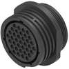 CIRCULAR CONNECTOR/37 position, female, shell size 23, free hanging mount, UL 94 V-0 flammability rating, threaded, straight angle, 1 3/8-18 thread size. CPC series 1.,206306-2