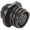 CIRCULAR CONNECTOR/8 position, female, shell size 11, free hanging mount, UL 94 V-0 flammability rating, thermoplastic material, threaded, straight angle, 5/8-24 thread size. CPC series 2.,206433-2