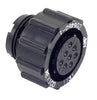CIRCULAR CONNECTOR/8 position, female, shell size 11, free hanging mount, UL 94 V-0 flammability rating, thermoplastic material, threaded, straight angle, 5/8-24 thread size. CPC series 2.,206460-1