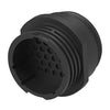 Series 1 CPC Connector Plug | Size 23 Shell, 24-Position, Free-Hanging, Nylon Shell, Thermoplastic Housing,206838-2
