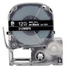 LABELWORKS PX Standard Tape | White on Black, 1/2in x 30ft,212WBPX