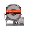 LABELWORKS PX Standard Tape | White on Orange, 3/4in x 30ft,218WOPX