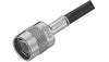 TNC CONNECTOR/Male, plug, dual crimp, 50 Ohms, 11 GHz, straight, silver. For use with RG142, RG-142A, RG-142B, RG-400.,225550-6