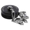 MS25043 Receptacle Dust Cap | Size 16 Shell, 1.000-20 UNEF Threads, 4.5-inch Chain, Black Anodized Aluminum,2504316DA