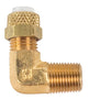 Poly-Type Brass Male Elbow | Fits 1/4in Tubing, 1/8in Pipe Thread,269P04X02