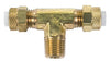 Poly-Type Brass Male Branch Tee | Fits 1/4in Tubing, 1/8in Pipe Thread,272P04X02
