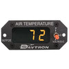 M307FCE Digital Outside Air Temperature Gauge | Celsius/Fahrenheit/Voltmeter, Orange LED, Remote Probe,307FCE
