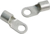 RING TERMINAL/9.53 mm stud/tab size, crimp, female, not insulated, tin plating, copper material, 9.39 mm maximum bundle diameter. For use with 2 gauge wire.,321600