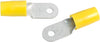 RING TERMINAL/#10 stud/tab size, insulated, yellow, tin plating, copper material, nylon insulation. 324 series. For use with 4 gauge wire.,324111