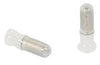END SPLICE/female, insulated, transparent, tin plating, copper material, nylon insulation, 13.08 mm in length, 6 mm maximum bundle diameter, straight wire, wire mount. 324 series. For use with 26-16 gauge wire.,324484