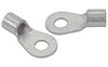RING TERMINAL/6.35 mm stud/tab size, female, not insulated, tin plating, copper material, 5.89 mm maximum bundle diameter. For use with 6 gauge wire.,33465