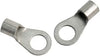 RING TERMINAL/9.53 mm stud/tab size, female, not insulated, tin plating, copper material, 5.89 mm maximum bundle diameter. For use with 6 gauge wire.,33467