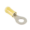 RING TERMINAL/Yellow. For use with 12-10 gauge wire.,35110
