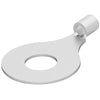 Closed Ring Tongue Terminal | 8 AWG, 1/2 / M12 Stud, 13.08 mm,  Stud Diameter, Closed Barrel, Straight, Tin Plating, Uninsulated,35664