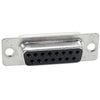 D CONNECTOR/15 position, 2 rows, female, 2 (A) shell size, gold plating, phosphor bronze material, panel mount. ROHS compliant.,5-747909-2