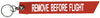 Key Chain | ""REMOVE BEFORE FLIGHT"" Embroidered Flag,5070CHAIN