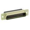 AMPLIMITE HDP-20 Plug | Crimp, Snap-In Connector, Size 3 Shell, Size 20 Contacts, 25 Positions, Zinc Plated Steel,5205208-1