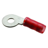 PIDG #6 Nylon Ring Terminal | 20 AWG, Red w/ Red Stripe,52284-2