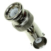 BNC CONNECTOR/Side 1: male, side 2: female, 50 ohms, nickle plating, right angle. ROHS compliant.,5329517
