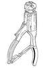 T-HEAD CRIMP TOOL/Red,59300