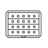 M81714/60 Series II Socket Junction Module | 20 Position, Size 22,M81714/60