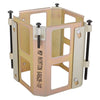 64662B-107 ARINC Clamp | 3.175 x 3.175 in, 4 in Depth, Yellow Chem-Film (Alodine) Finish,64662B-107