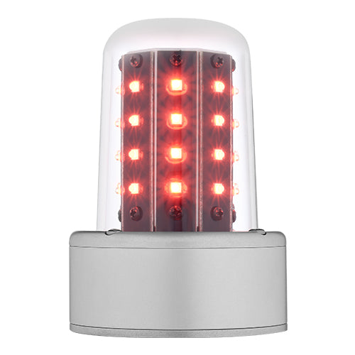 28 VDC, Red, 2.6 in Base,7108001