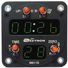 CHRONOMETER/M811 Digital clock with flight time reset. Displays universal time, local time and flight time, 24 hour LT, 2 1/4 internal mount, 6 digit display, NVIS Green A option.,811BFTR24