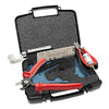 Spring-Fast Shadow Box Tool Kit | Full Bypass Cut Off Shears, Sheet Thickness Gauge, Bench Top Measuring Scale, Castle Removal Tool, Roll-Fast Roller,830TK