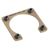 M85049 Series Flange Mount Backshell | 3/4 Perimeter, 1.213 x 1.213-inch, 0.984-inch I.D., 4-40 UNJC-3B Threads, Chemical Conversion Coated Aluminum,850499514