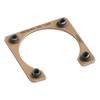 M85049 Series Flange Mount Backshell | 3/4 Perimeter, 1.295 x 1.295-inch, 1.094-inch I.D., 4-40 UNJC-3B Threads, Chemical Conversion Coated Aluminum,850499516