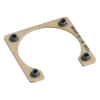 M85049 Series Flange Mount Backshell | 3/4 Perimeter, 1.421 x 1.421-inch, 1.220-inch I.D., 4-40 UNJC-3B Threads, Chemical Conversion Coated Aluminum,850499518