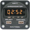 877 Series Digital Chronometer | 14V Lighting, Black Face Plate, Rear Mount,877-14V