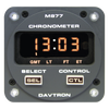 877 Series Digital Chronometer | 28V Lighting, Gray Face Plate, Rear Mount, 24-Hour Battery,877A-28-24