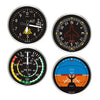 Cockpit Instrument Style Drink Coasters | Round, Set of 4,9010COAST