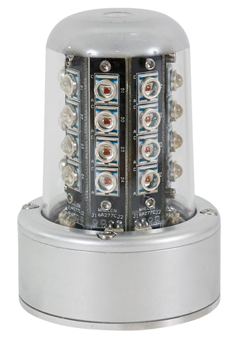 ANTI COLLISION LIGHT/Red and white LED, lower mount, 28 VDC, 5 hole,9052008